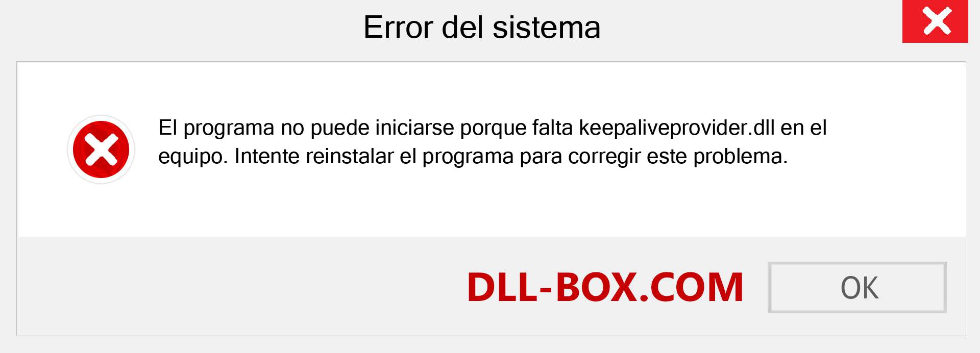 ¿Falta el archivo keepaliveprovider.dll ?. Descargar para Windows 7, 8, 10 - Corregir keepaliveprovider dll Missing Error en Windows, fotos, imágenes